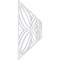 Ekena Millwork Set of Four Panels for 94 1/2"W x 28 1/4"H Otis Fretwork Wainscot Wall Paneling WPKP14X01X47OTS - alternate 3
